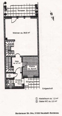 Freundliches und gepflegtes 4-Raum-Reihenhaus in Neustadt-Bordenau von privat, ohne Makler