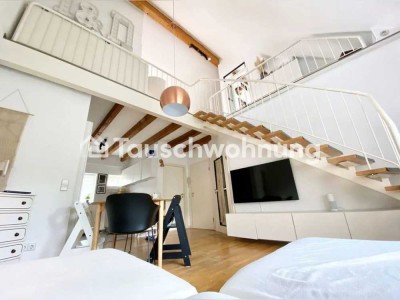 Tauschwohnung: Schöne Maisonettewohnung und Innenhof mit Urlaubs-Charme