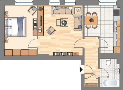 2-Zimmer-Wohnung in Herne Sodingen