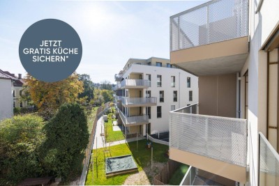PROVISIONSFREI | Bezugsfertige 3-Zimmer-Wohnung mit Balkon, viel Privatsphäre und Grünblick