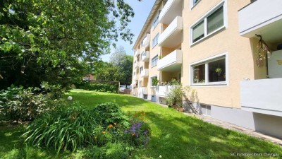 Schöne Wohnung in guter Lage! 
Renovierte 3 Zi.-Wohnung, zentrumsnah u. ruhig gelegen, inkl. Garage