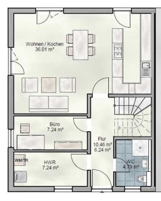 Günstige 5-Zimmer-Doppelhaushälfte mit gehobener Innenausstattung in Allershausen