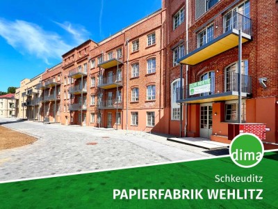 ERSTBEZUG sanierte Papierfabrik | MINI-LOFT mit West-Terrasse, Duschbad, HWR, TG-Stellplatz u.v.m.