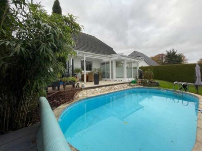 Ein Paradies für Familien! Haus + Wintergarten + beheizb. Pool! Im Seebad Viertel + 100m z. Kalksee