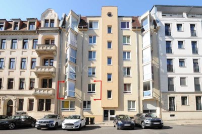Striesen - bezugsfreie 2-Zimmerwohnung mit Aufzug