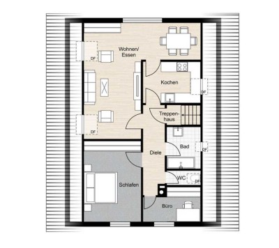 Geschmackvolle 3-Zimmer-Dachgeschosswohnung in Rutesheim