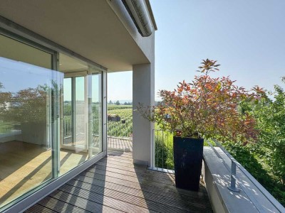 Exklusive 4-Zimmer-Wohnung mit Seeblick inmitten von Weinreben!