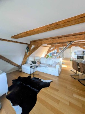 Schöne und außergewöhnliche Altbau-Wohnung in DG 1+2 in Forchheim Innenstadt mit grosser Dachloggia