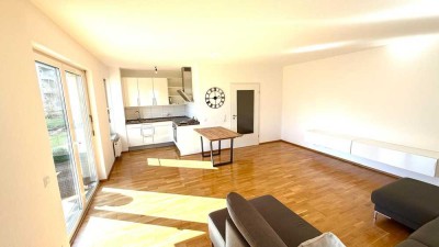 2-Zimmer möblierte moderne Terrassenwohnung in der Europa-Allee: PROVISIONSFREI !!