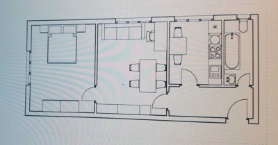 Zwischenmiete Möblierte 2-Zimmer-Wohnung in Karlsruhe(26.08–20.9)