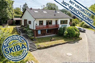 Aussicht in erhöhter Lage: Einfamilienhaus mit Einliegerwohnung Nähe Nürburgring