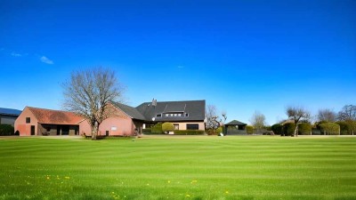 Zweifamilienhaus mit gewerblichem Bauland in Wagenfeld