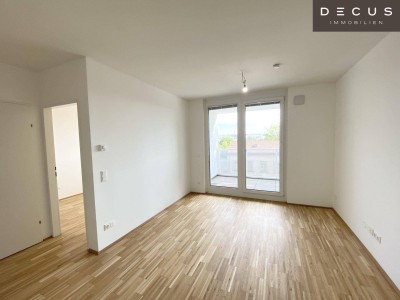 | AB 1.10.2025 | TERRASSE | 3 ZIMMER | ASPERNSTRASSE U2 | NEUBAU | SMARTES WOHNEN