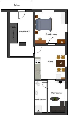2 Zimmer Wohnung
