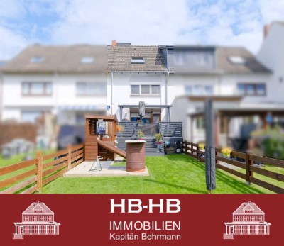 Teilsaniertes Reihenmittelhaus in Bremen-Osterholz mit großem Garten und Pool!