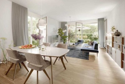 Wohnen im Grünen: 4-Zimmer-Gartenwohnung im Schlosspark Heidenheim