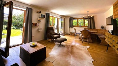 Rottach-Egern - Gartenwohnung mit Alpenflair in ruhiger Lage