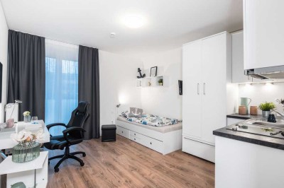 Komplett möbliertes, modernes Studentenapartment (18 qm)