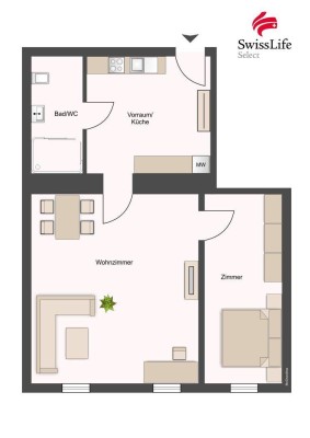 + Lerchenfeld Living-direkt am Gürtel + WIENWOHNUNG mit der U-Bahn vor der Haustüre