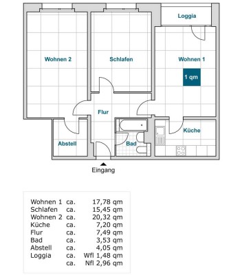 Hier fühlen Sie sich wohl: 3-Raumwohnung mit Balkon!
