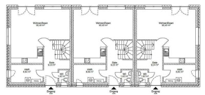 Tolles, lichtdurchflutetes Reihenhaus 100 qm mit Garten und Stellplatz