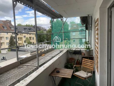 Tauschwohnung: 2 Zimmer, 60 m² mit ruhigem Balkon in Flingern Nord