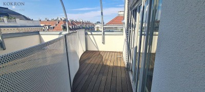 Atelier- Wohnung oder Büro? Charmante Studiowohnung mit Terrassenanteil - Nähe Arenbergpark
