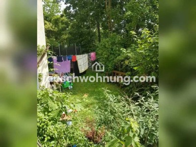 Tauschwohnung: Wohnung im Hinterhaus mit Terrasse und eigenem Garten