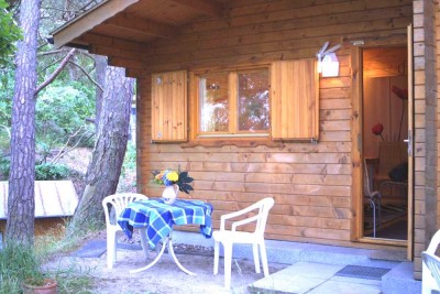 Verkaufe Blockbohlen Bungalow im Regenbogencamp Göhren, Ostseebad Göhren
