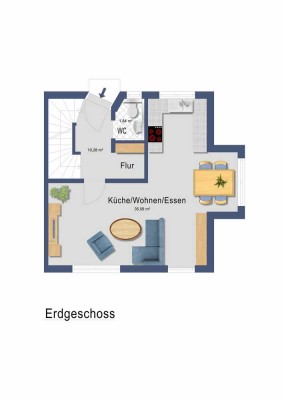 5-Raum-Doppelhaushälfte mit gehobener Innenausstattung und EBK in München Waldperlach