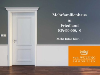 Mehrfamilienhaus mit drei Wohneinheiten in Friedland!