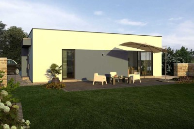 Erlebe Wohnluxus neu: Der Hüttinger Bungalow - pur, nachhaltig, begehrenswert.