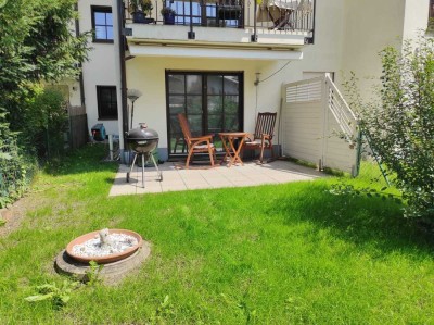 Moderne, lichtdurchflutete 3-Zimmer-Gartenwohnung in Zentrumsnähe
