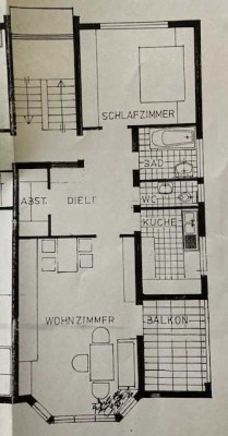 Gepflegte 2-Zimmer-Wohnung im 2. OG in Esslingen am Neckar