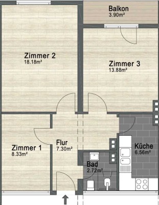 Top Lage in Ruhrort: Gemütliche 3-Zimmer-Wohnung am Rhein