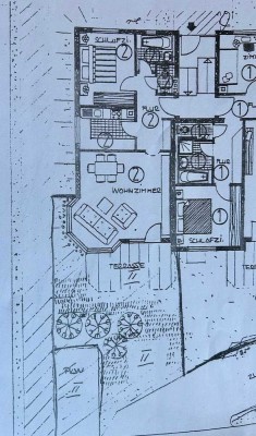 Exklusive, modernisierte 2-Zimmer-Wohnung mit Terrasse in Leinfelden-Echterdingen