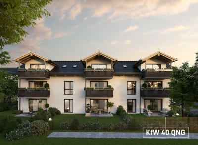 Erstbezug-Attraktive 2-Zimmer-Wohnung mit Balkon in Großkarolinenfeld