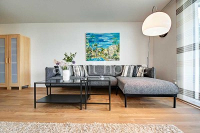 MÖBLIERT - ZUM WOHNEN UND WOHLFÜHLEN - 3-Zimmer-Terrassenwohnung mit Garten