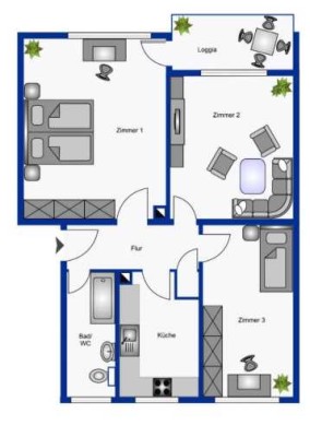 Helle 3-Zimmer-Wohnung mit Balkon in Langen – 70 m² WE 056 (Erstbezug nach Sanierung)
