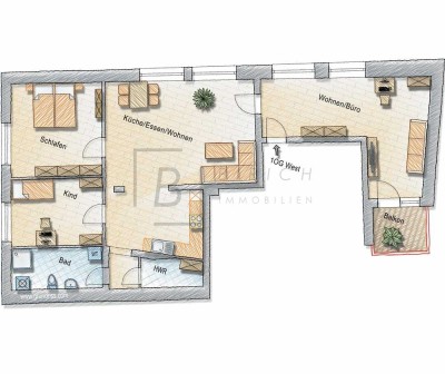 Platz für Ideen: 4,5-Zimmer Familien- oder Homeoffice-Paradies