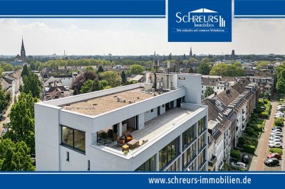 Avantgardistisches Design-Penthouse mit gigantischer Terrasse über den Dächern des Bismarckviertels!