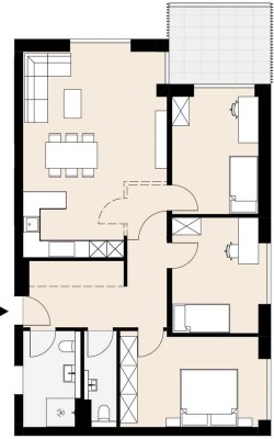 NEUBAU! GROSSzügige 4-Zi-Whg. mit  BALKON - HELL und SONNIG! Effizienzhaus 40!PV-Anlage! Whg.Nr. 6