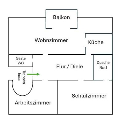 Helle 3-Raum-Dachgeschosswohnung in Frechen sucht ruhiges Paar als Mieter