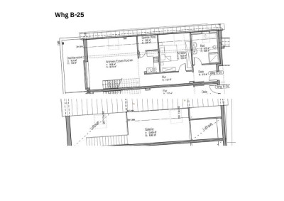 2,5-Zimmer-Neubau-Galeriewohnung mit Dachterrasse