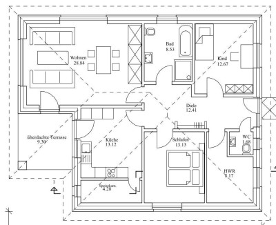 Neubau-Klinkerbungalow