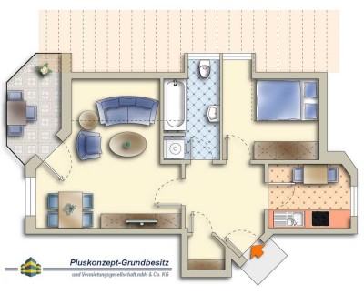 Gemütlich Wohnung mit Loggia