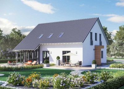 Dürfen die Großelten mit? Viel Platz für alle bietet Ihnen dieses Zweifamilienhaus mit separater Ein