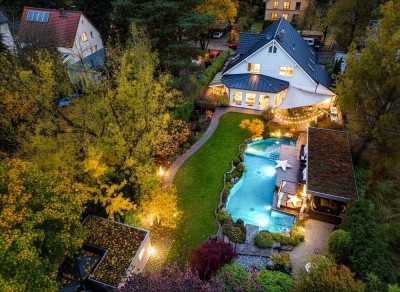 **Luxuriöse Familienvilla mit Japanischem Garten & Wellness-Oase**