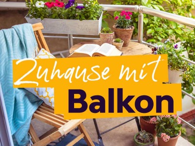 2-Raum-Wohnung mit großem Balkon