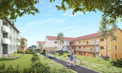 PROVISIONSFREI - ERSTBEZUG - Helle 4-Zimmer-Wohnung in ruhiger Lage mit Balkon - SÜDSEITE - geförderte Miete - 4 Zimmer